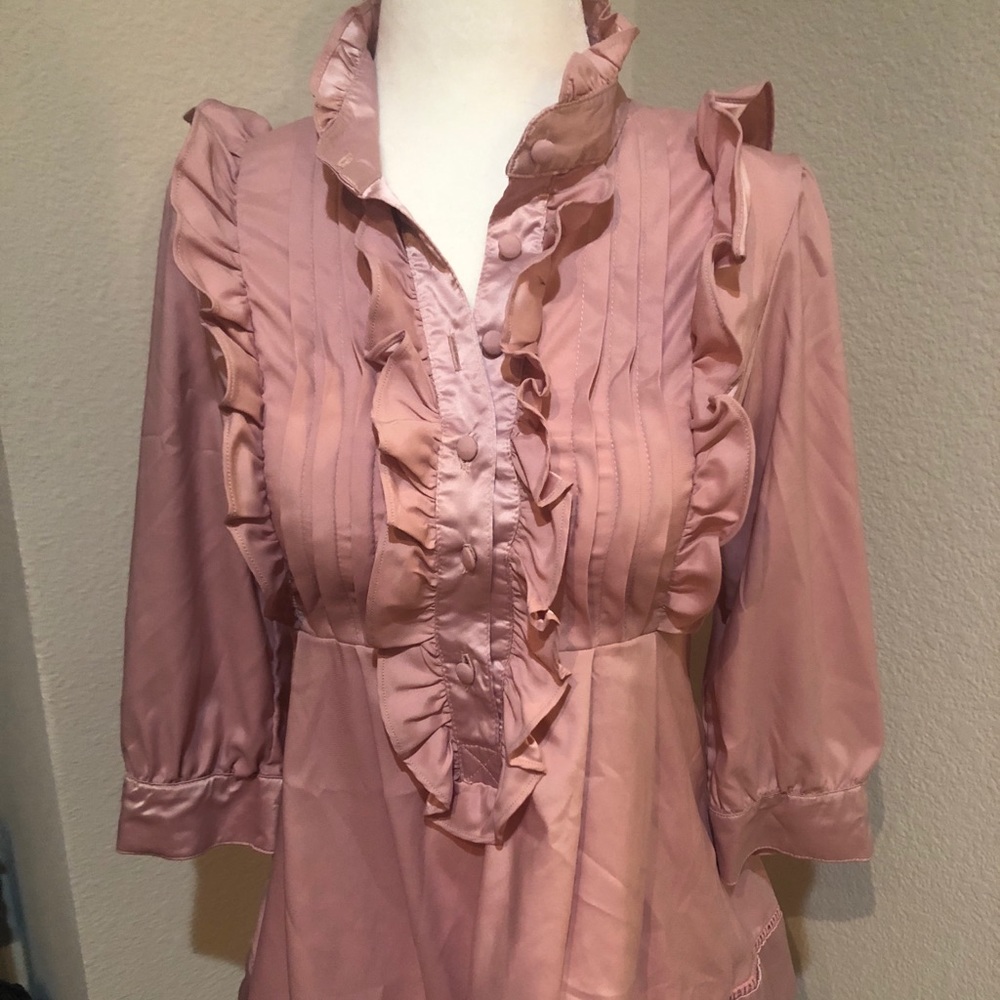 Forever 21 Ruffle Blouse Sz S